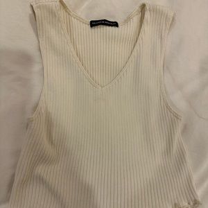 Cream white tank top from brandy